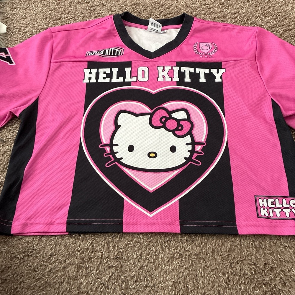 Hello Kitty Pink and Black Heart Jersey